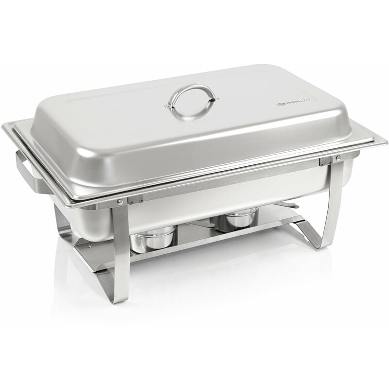 Chafing dish 'Cannes' mit 3x 1/3 gn Warmhaltebehälter Essen, Wärmebehälter, Rechaud - Mahlzeit