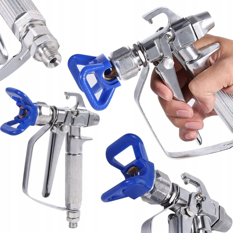 Zenthril Nexus – Lackierpistole Edelstahl 248 Bar, 2 l/min, 1/4'-Anschluss Profi- und Renovierungsarbeiten Sprühgerät Zubehör für Wagner, Graco, Titan