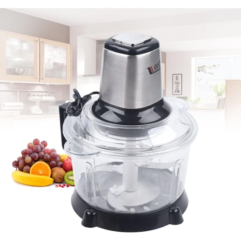 Gojoy - Zerkleinerer Universalzerkleinerer, 300W Elektrisch Multizerkleinerer, Fleischwolf mit 3 Klingen für Fleisch, Zwiebeln, Obst, Gemüse 5L