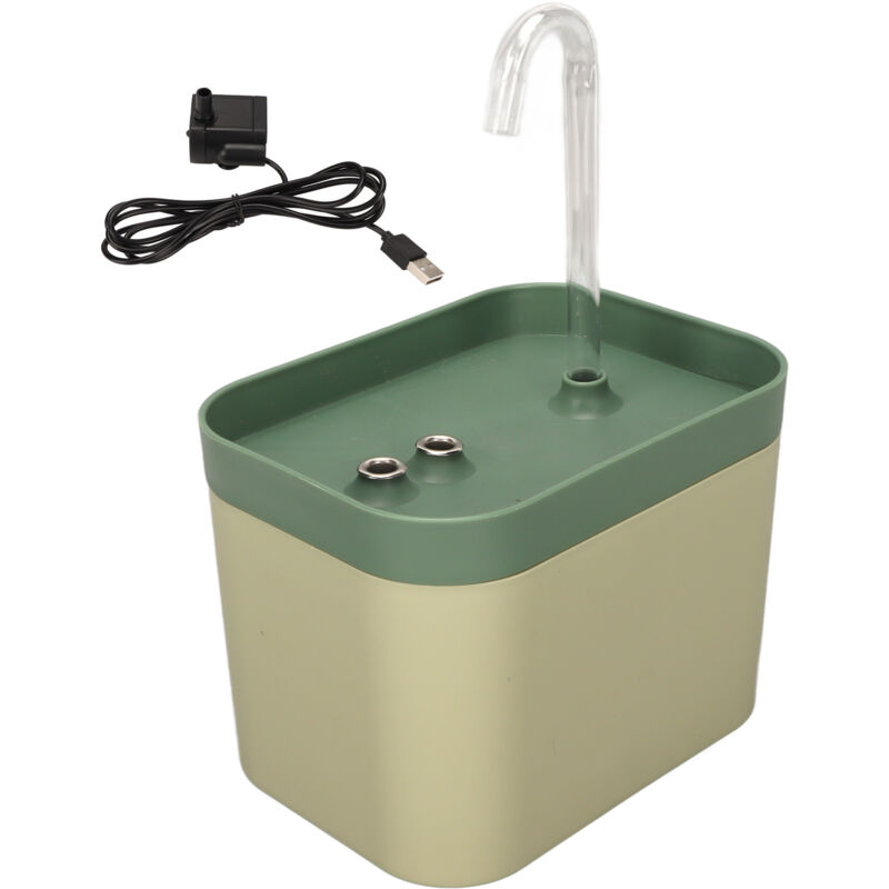 ZJchao Katzenbrunnen, Haustier-Wasserspender 1,5 l großes Fassungsvermögen automatischer Wasserspender für Katzen und Hunde 'Mehrere'