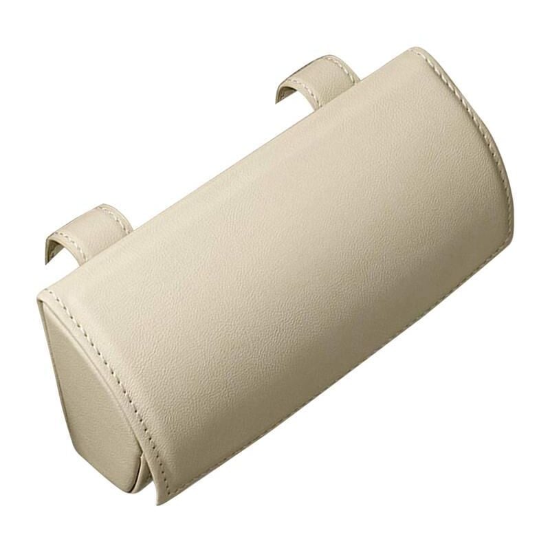 Zoternen - Auto-Sonnenbrillenhalter, Auto-Sonnenblende, Brillen-Organizer, Box, Fahrzeugzubehör, Brillenetui, Damen und Herren, Beige, Einheitsgröße
