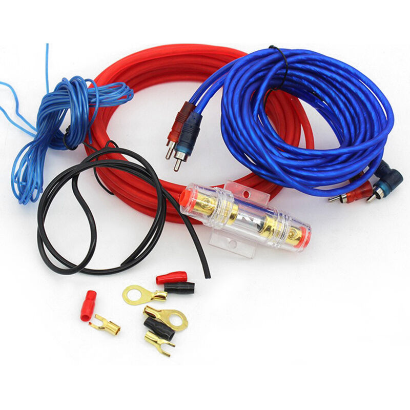 Zoternen - Car-Audio-Verkabelungssatz, 8-Gauge-Installationskabel für Leistungsverstärker, Steuerkabel für Subwoofer-Lautsprecher