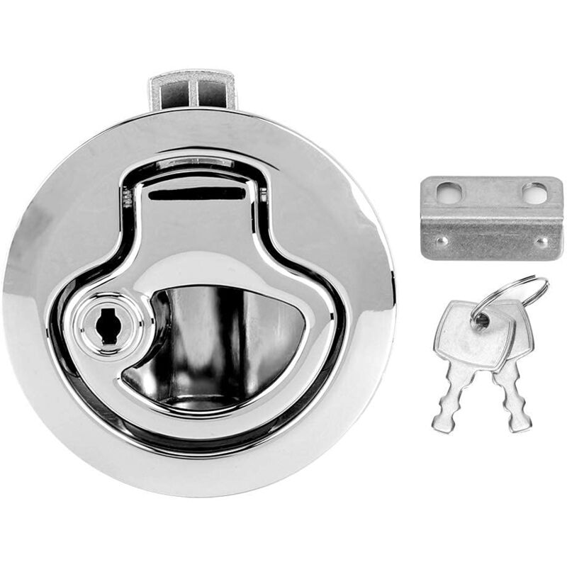 Zoternen - ebtools Schloss 2990-01-M 1-10 mm / 0,04-0,39 Zoll Bündiger Langlebiger Schiebetürverschluss für den Schrank Korrosionsschutz RV-Schloss