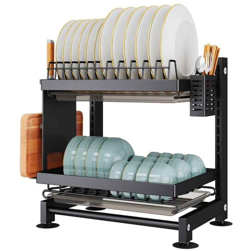 Geschirr-Trockengestell, Küchen-Trockengestell, Geschirr-Trockengestell über der Spüle, Abtropfgestell, Trockengestell, Multifunktionale