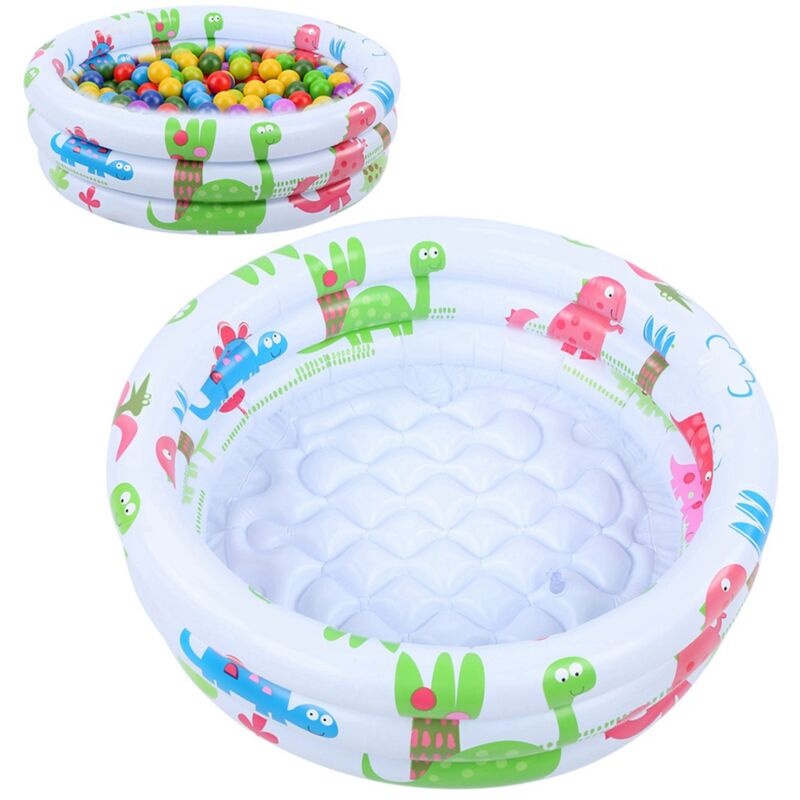 Zoternen - Kinderschwimmbecken, rundes aufblasbares Schwimmbecken, 60 cm aufblasbares Planschbecken, Planschbecken, rundes Planschbecken,
