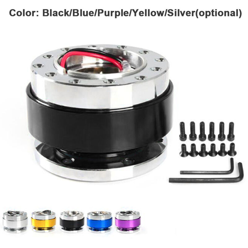 Zoternen - Lenkrad-Schnellspannnabenadapter, Schnellspannnabensatz aus Aluminiumlegierung mit Schraubbolzen, Autozubehör