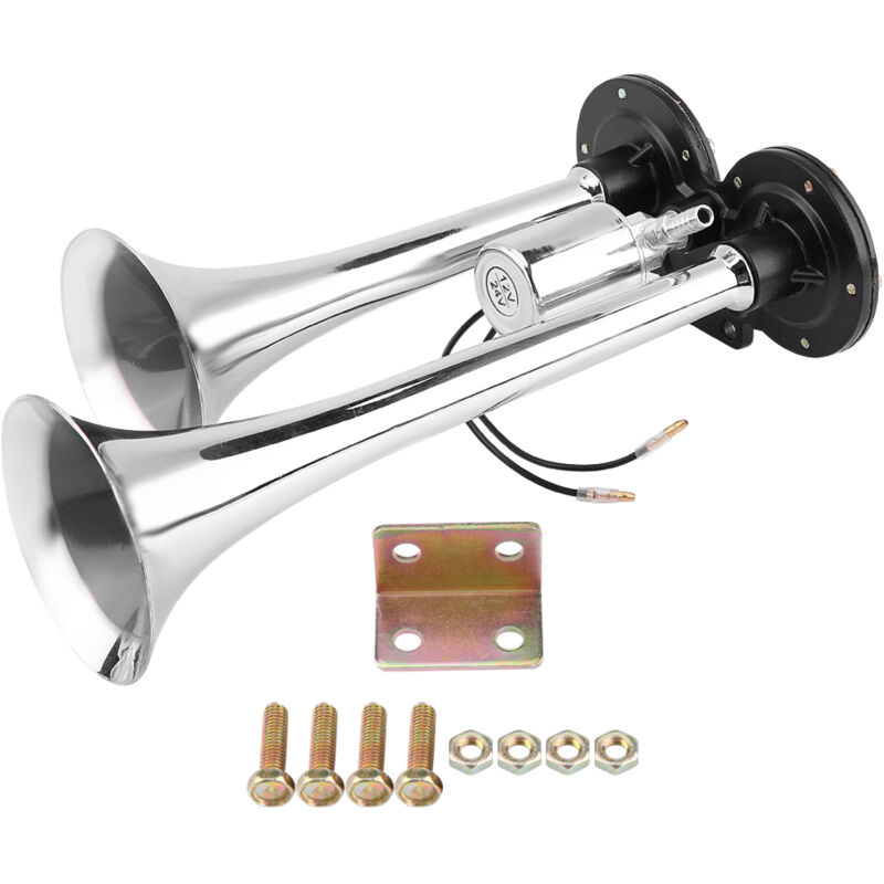 Zoternen LKW Zug Boot RV 150dB Super laut Dual Trompete Air Horn Chrom