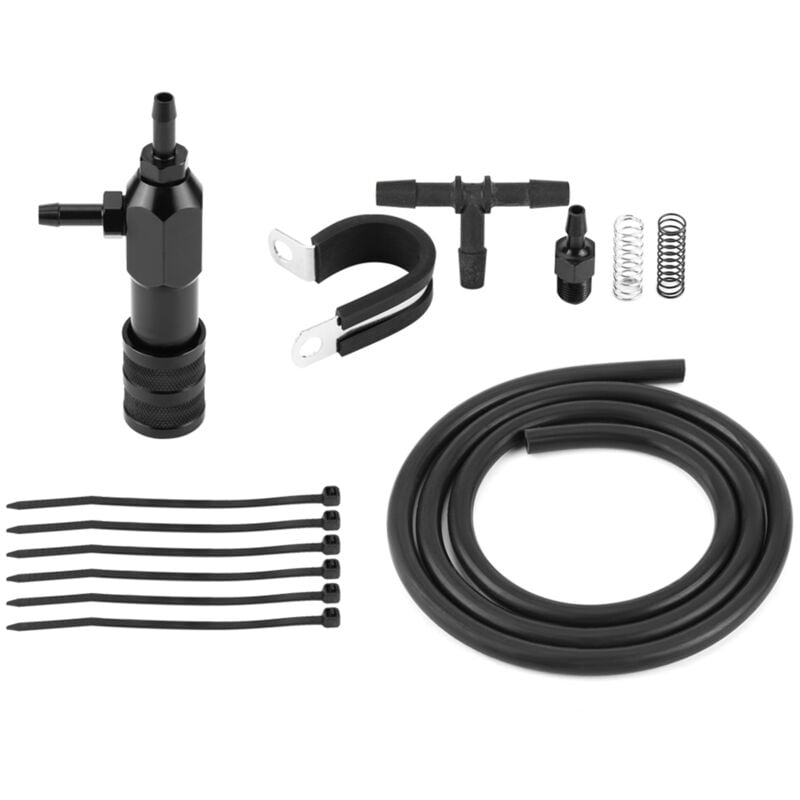 Zoternen - Manueller Ladedruckregler, Auto-Turbolader mit 1/4-Zoll-Flexschlauch, kompakte Größe, korrosionsbeständig für das Luftansaugsystem