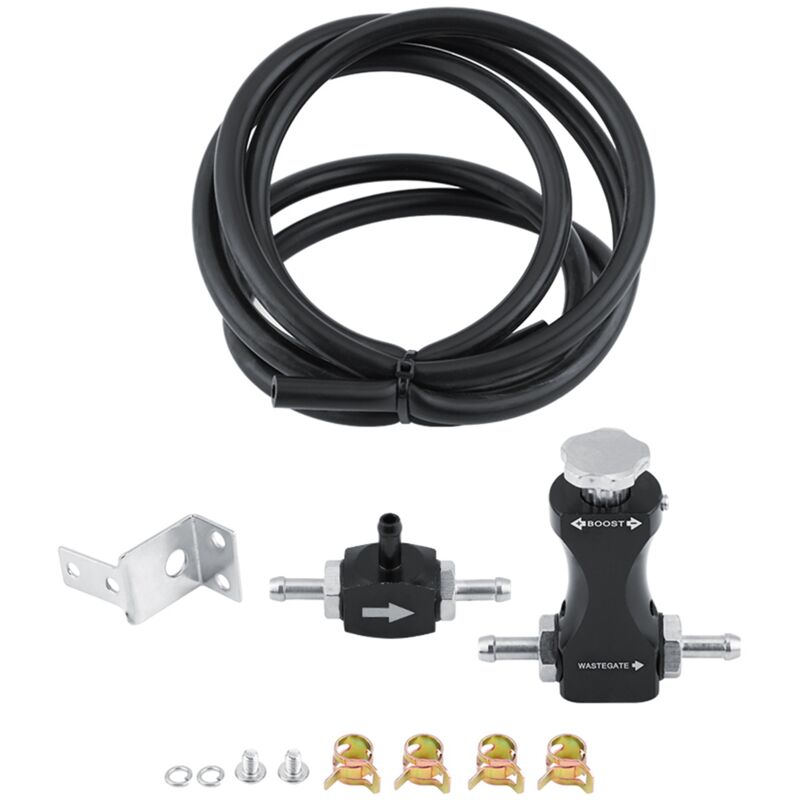 Zoternen - Professionelles, manuelles, leichtes, einstellbares Turbo-T-Entlüftungsventil-Ladedruckregler-Kit für Benzinmotoren mit Turbolader