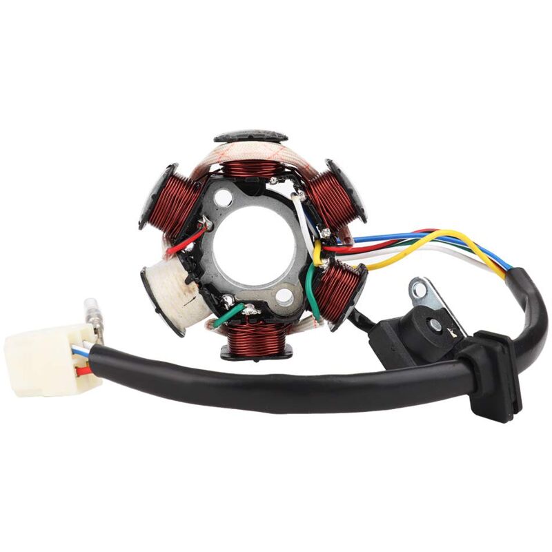 Zoternen Tbest Quad 125 Lichtmaschine,Lichtmaschine 50Ccm,Generator Magneto Stator Coil, 6 Spulen 5 Draht Motorrad Magneto Statorspule Ersatz Stator