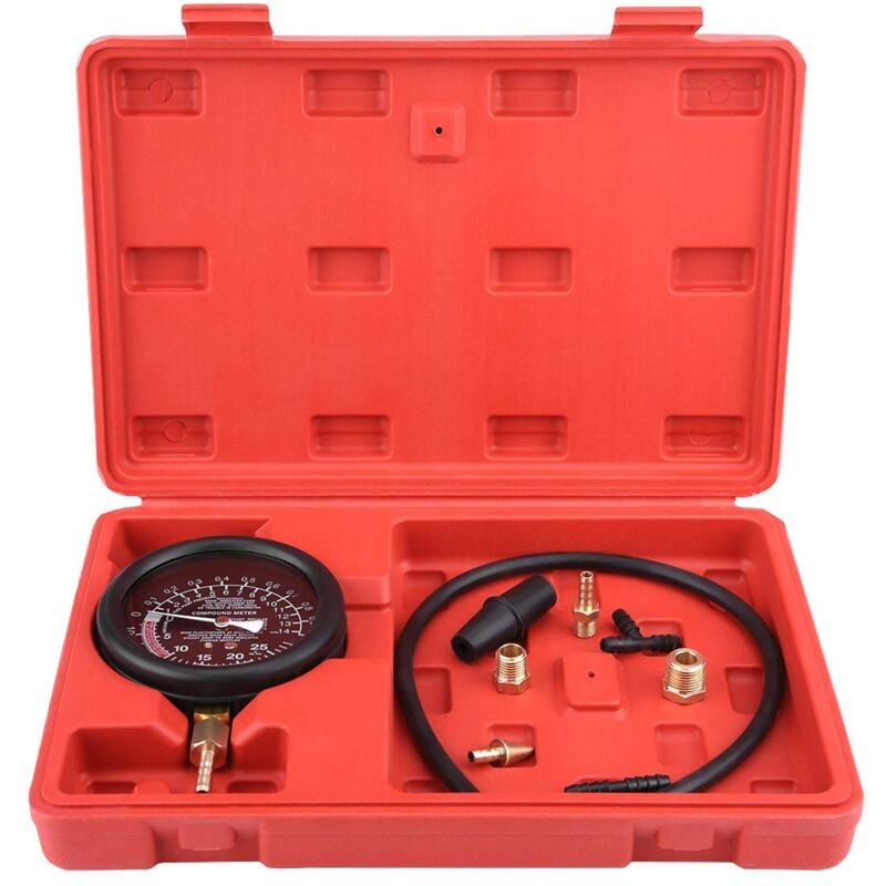 Zoternen - Vakuum Prüfgerät, Motor-Unterdruckmanometer, Universal Auto Motor Vakuum Kraftstoffpumpe und Vakuum Tester Messgerät Vergaser-Druckdiagnose