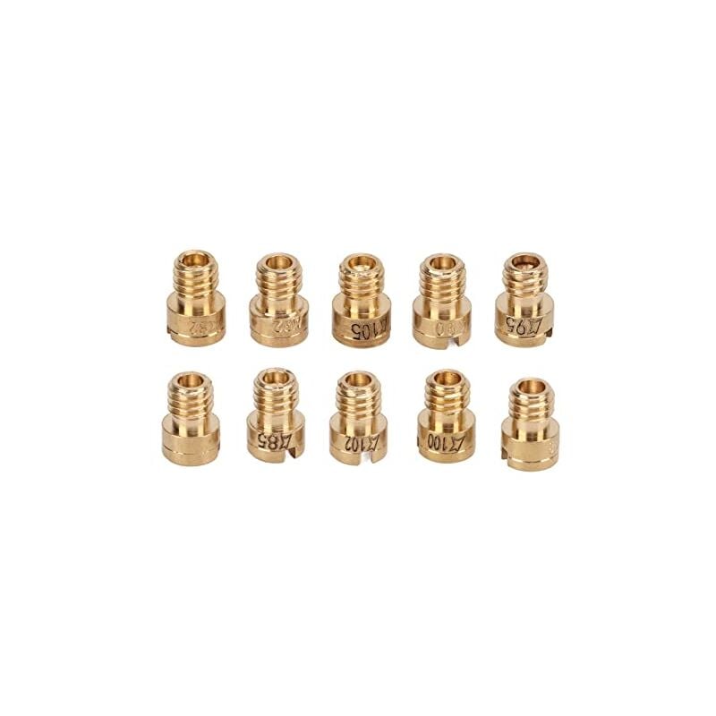 Zoternen - Vergaser Hauptdüsen, 10 Stück Vergaser Hauptdüsen Metall Vergaser Hauptdüse 82-105 für GY6 50cc 139QMB Roller Moped