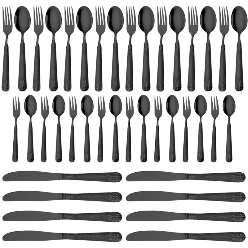 Zoternen - Wakects Besteckset aus Edelstahl, Essbesteckset, 5 Sätze Edelstahl-Geschirrset, Inklusive Gabel, Messer, Löffel, Spülmaschinenfestes