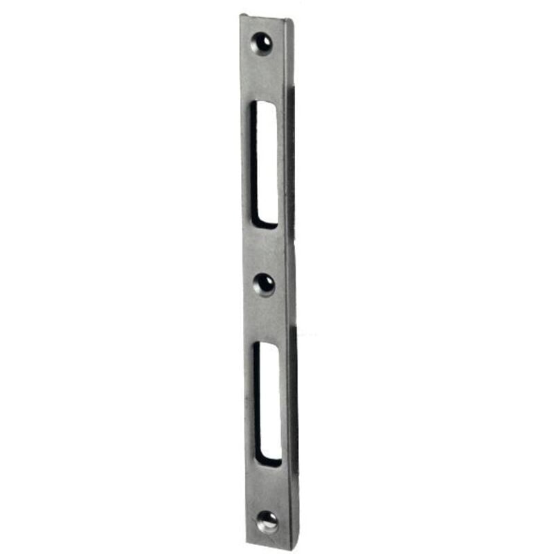 Grundmann - Schließblech 3/PSR einfräsbar für Falle/Riegel, 210 x 20 x 10 mm, 1 Stück Zubehör Beschläge Einstemmschlösser