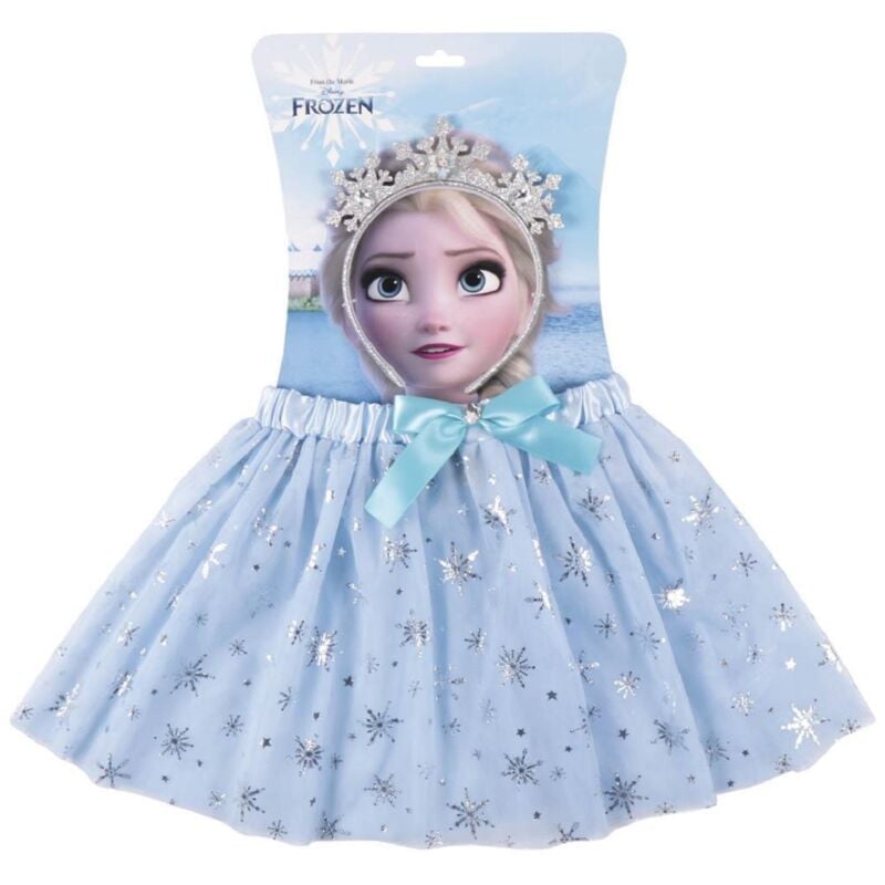 Frozen - Disney Tutu mit Krone 2 Tlg.- Kostüm zubehör für Kinder