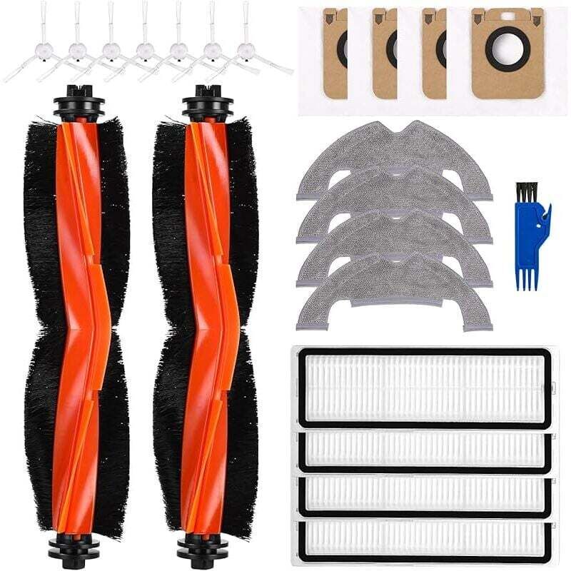 Zubehörset für Dreame D10 Plus/D10s Plus/L10 Plus/Z10 Pro Staubsauger, Ersatzteile – 2 Hauptbürsten, 4 Filter,