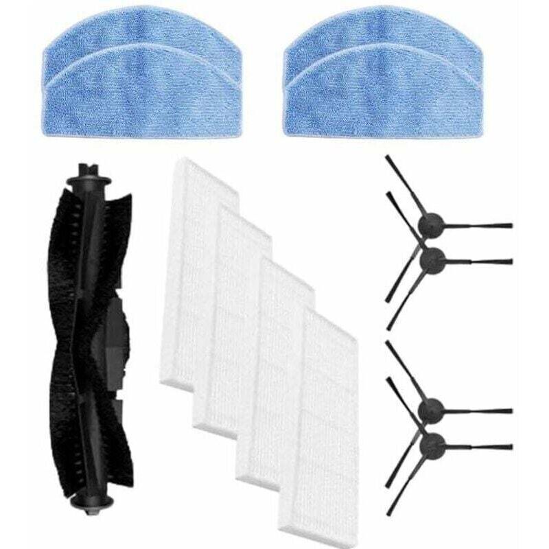 Zubehörset für G8000/G8000 Pro/Honiture G20/Laresar evol 3 Saugroboter, Ersatzteile mit 1 Hauptbürste, 4 Seitenbürsten, 4 HEPA-Filtern, 4