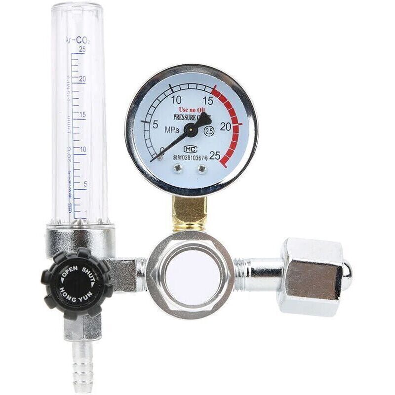 Argon-CO2-Durchflussmesserregler für MIG/TIG-Schweißen, Argon-CO2-Manometer, Argon-CO2-Durchflussmesserregler, Manometer, Schweißerteile,