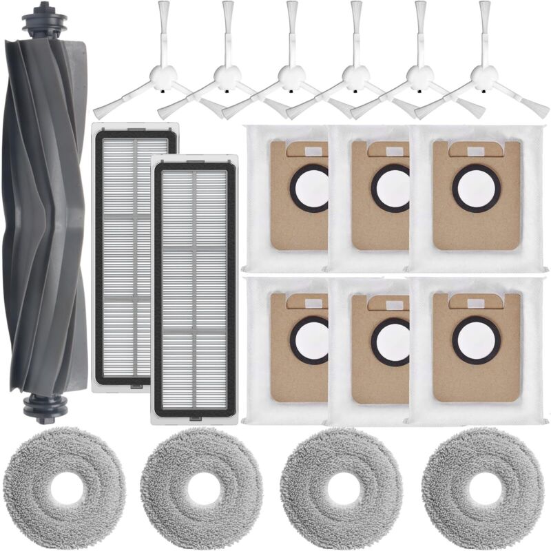 Zubehörset für Xiaomi X20+ / X10+ / Dreame L10s Ultra/L10 Ultra/L10 Prime L10s Pro Gen 2, S10, S10 Pro, S20, S20 Pro Roboter Saugroboter, Ersatzteile