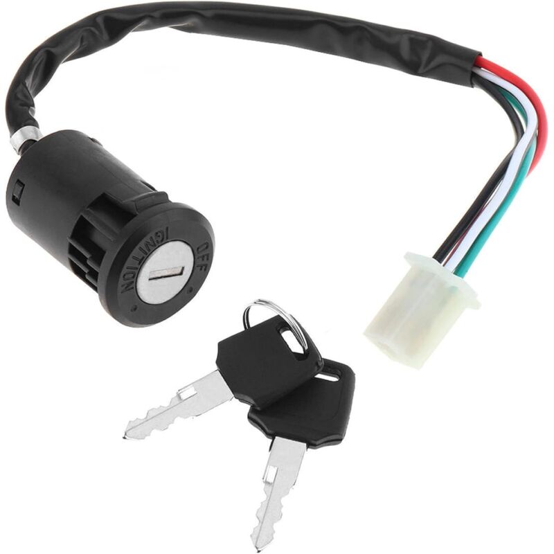 Zündschalter für Motorräder, Zündschalter, Ersatzzündschlüssel, Ersatzzündschalter für Taotao ATV Quad Dirt Bike Pocket Bike Elektroroller