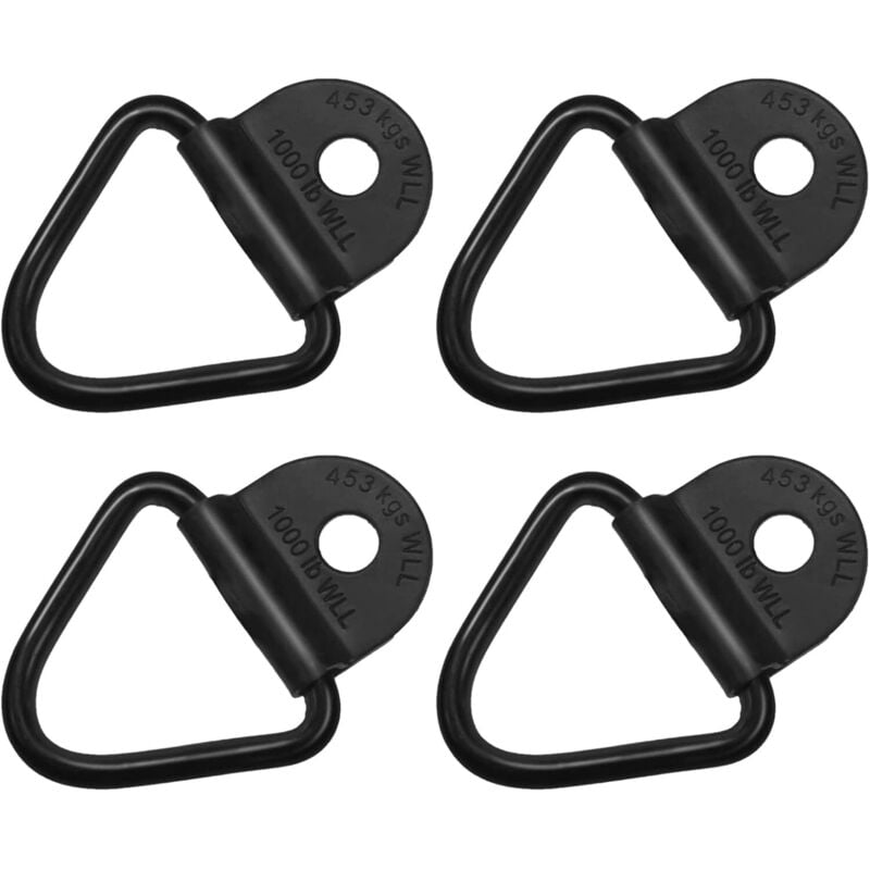 Zurrringe, 4 Stück, Zurr-D-Ring, robuster Zurrring, Stahl-Traktions-V-Ring, fester Ring, Befestigungshaken für Frachtboote, Containertransporter,