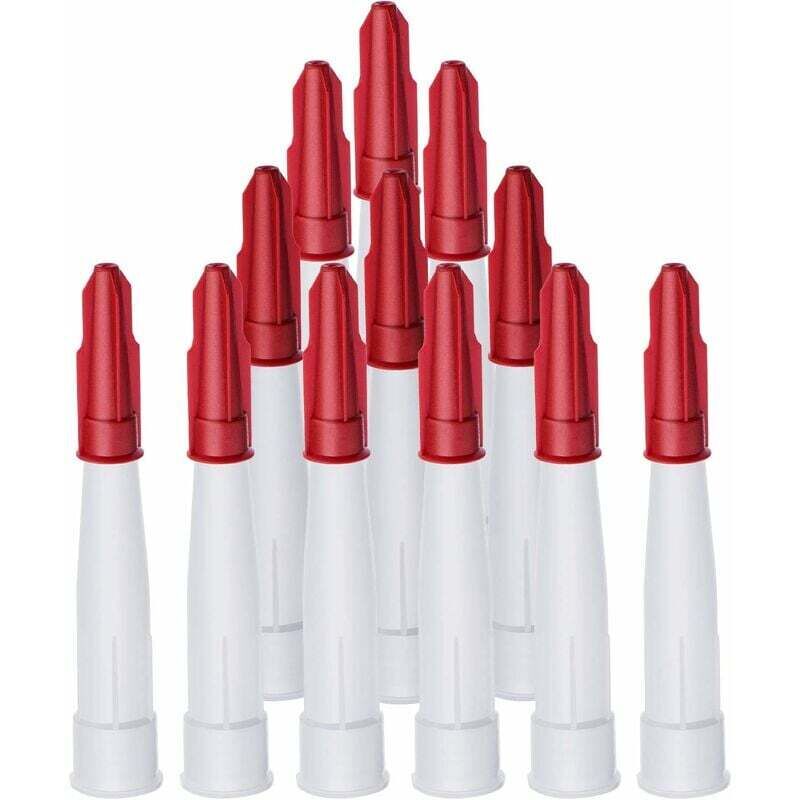 ZVD 24er-Pack Dichtungsdüsenkappen, inklusive 12er-Pack weißer Dichtungsdüsen und 12er-Pack roter Dichtungsdüsenkappen, Kunststoff