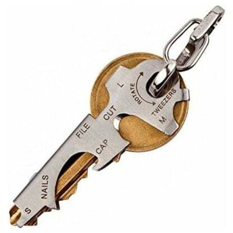 ZVD-8 in 1 Multifunktions-Schlüsselanhänger mit Flaschenöffner, Schraubendreher und anderen Schlüsselwerkzeugen