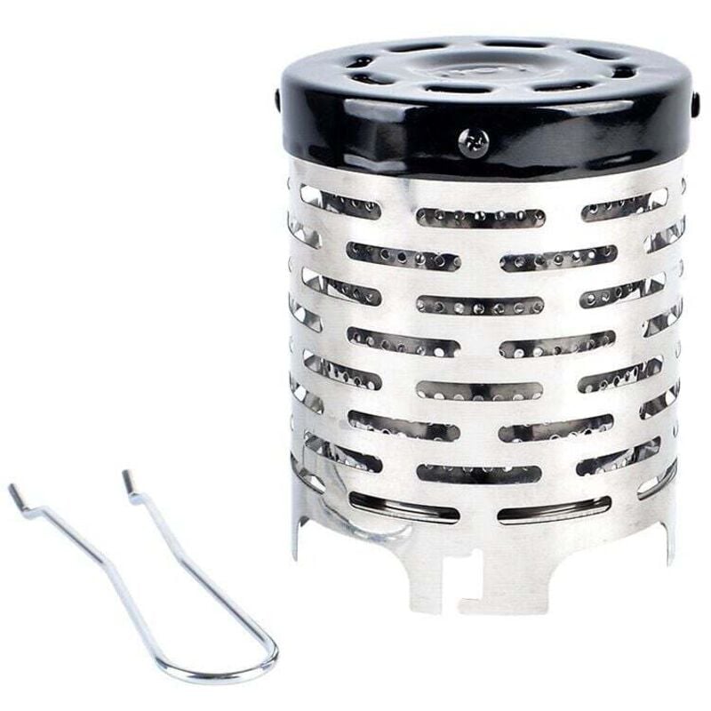 Camping en Plein Air Chauffage Rechaud Mini Portable Hotte Poêle Équipement de Chauffage Adaptateur pour Les Activités en Plein air et Le Chauffage