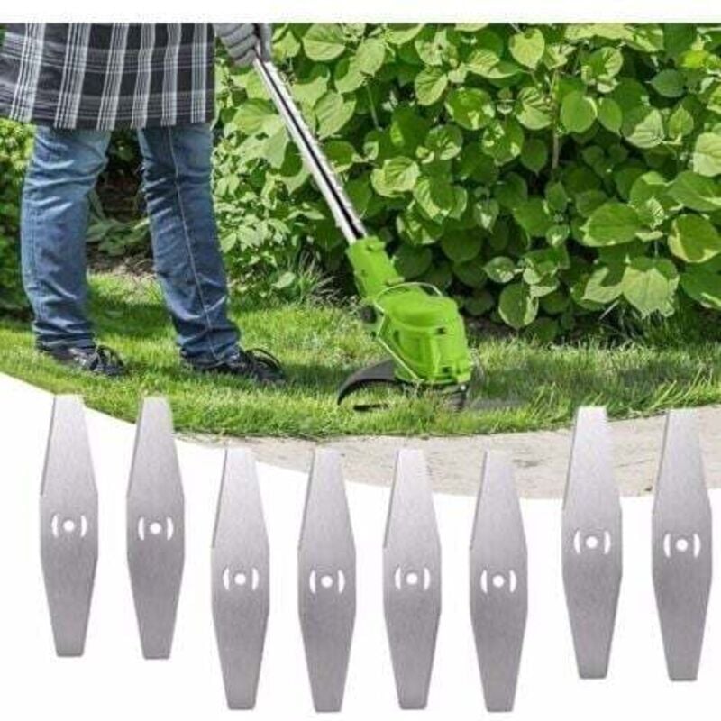 ZVD-Strimmer-Ersatzklinge, 24-V-Akku-Rasentrimmer mit Akku-Metallklinge, Zubehör für elektrische Motorsense, für Akku-Rasentrimmer-Gartentrimm,