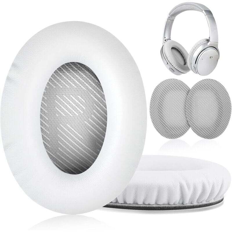 ZVD - Coussinets d'oreille pour casque Bose QuietComfort - QC35/QC25/QC15/AE2 Blanc