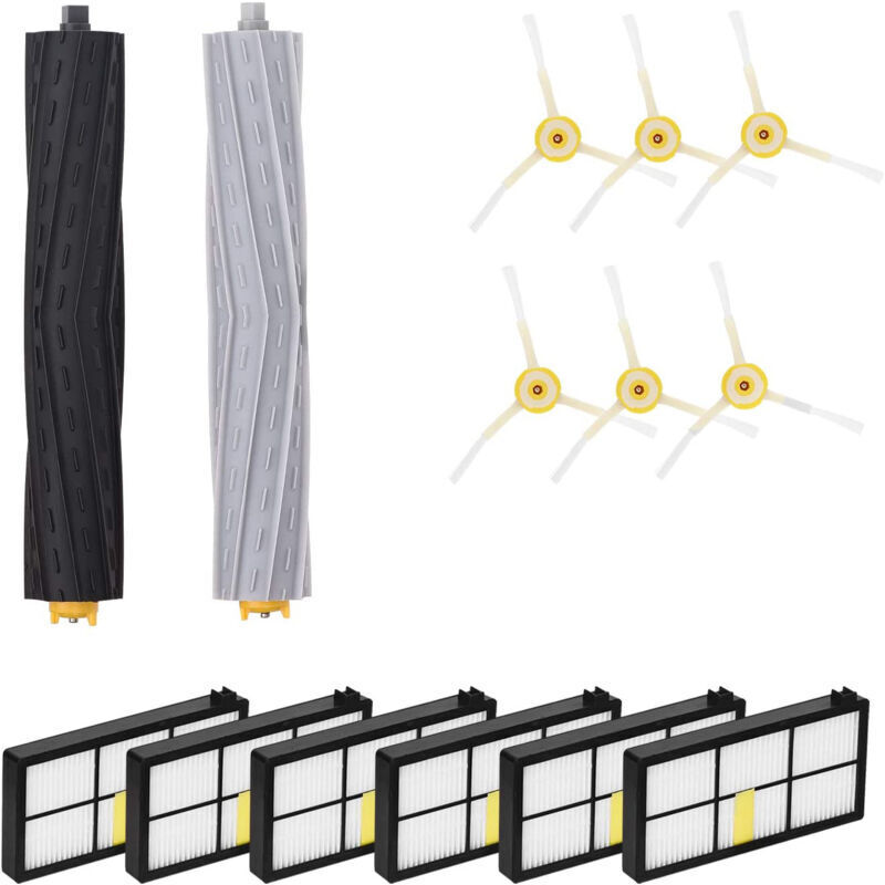 Ersatzteile, Filter und Bürste für Staubsauger der Serien iRobot Roomba 980 960 900 890 880 870 860 800, Ersatzzubehör-Set - ZVD