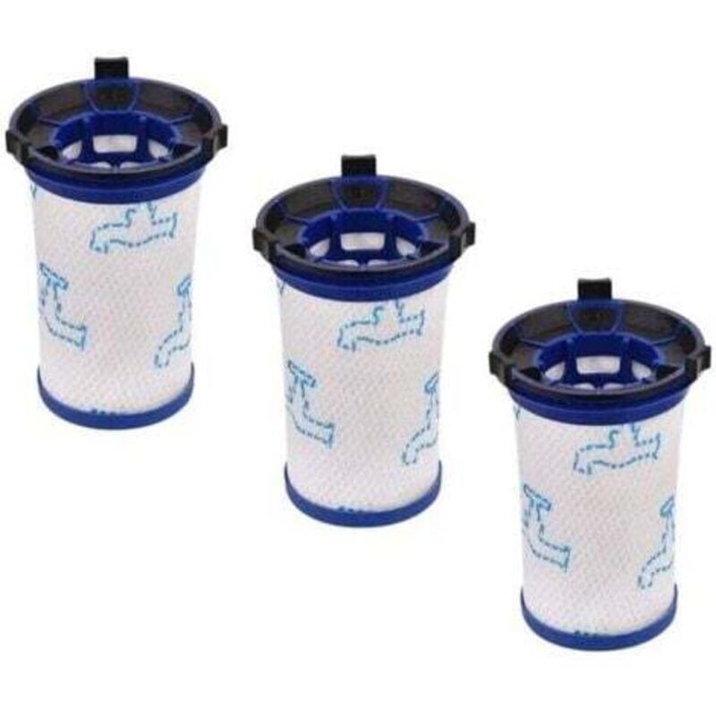 ZVD-FlkwoH 3 Stück Ersatzfilter für Rowenta Air Force 360 RH9051WO RH9057WO RH9059WO RH9081WO RH9086WO & Tefal Air Force 360 Staubsauger,