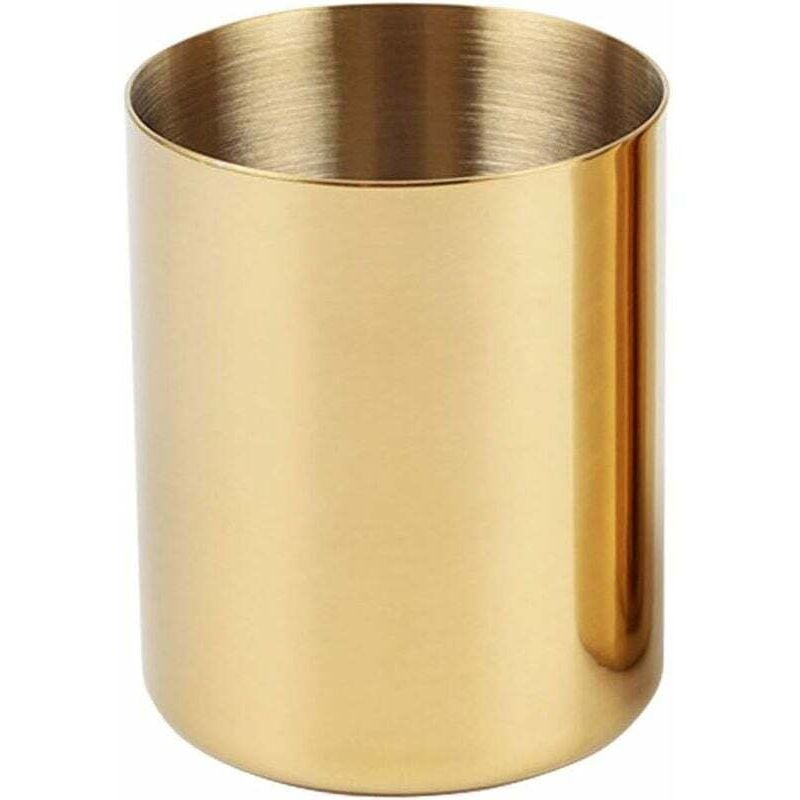 ZVD - Stiftebecherhalter, Schreibtisch-Organizer, goldener Stiftehalter, Stiftehalter, Behälter für Bürobedarf, Tischvasen, Blumentopf,