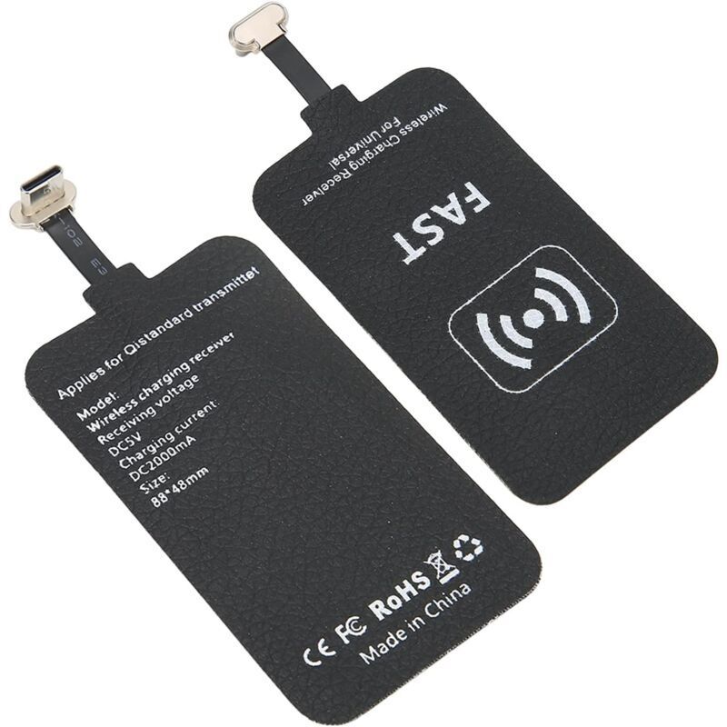 ZVD - Typ-C Wireless Charger Receiver 10W Schneller Wireless Induktions-Ladeempfänger Fast Patch Module Interface Receiver und Qi Receiver Adapter