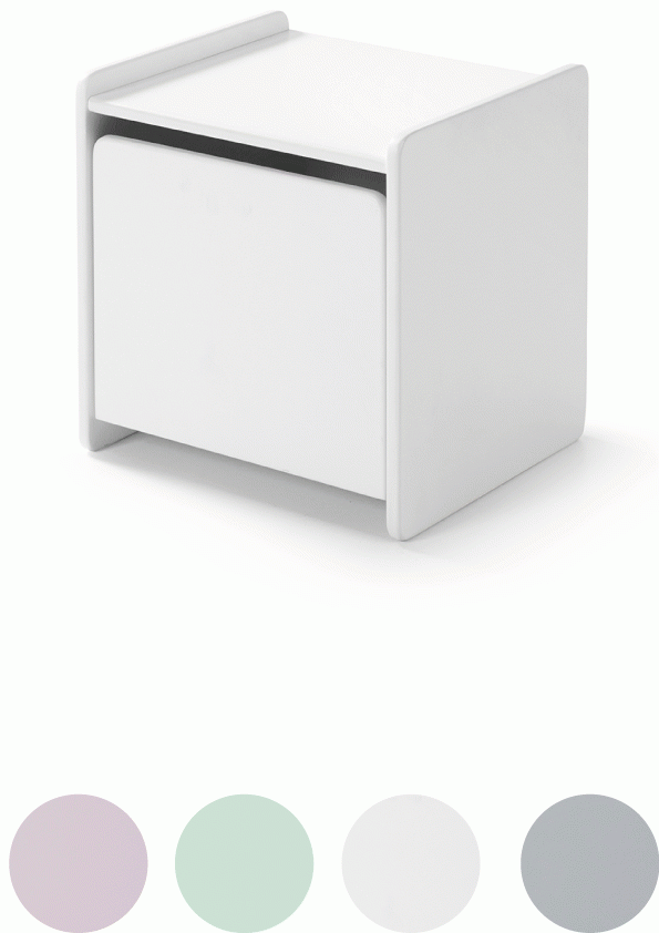 Vipack 'KIDDY' Nachtkonsole in 4 Farben - Nachttisch Nachtschrank - MDF lackiert