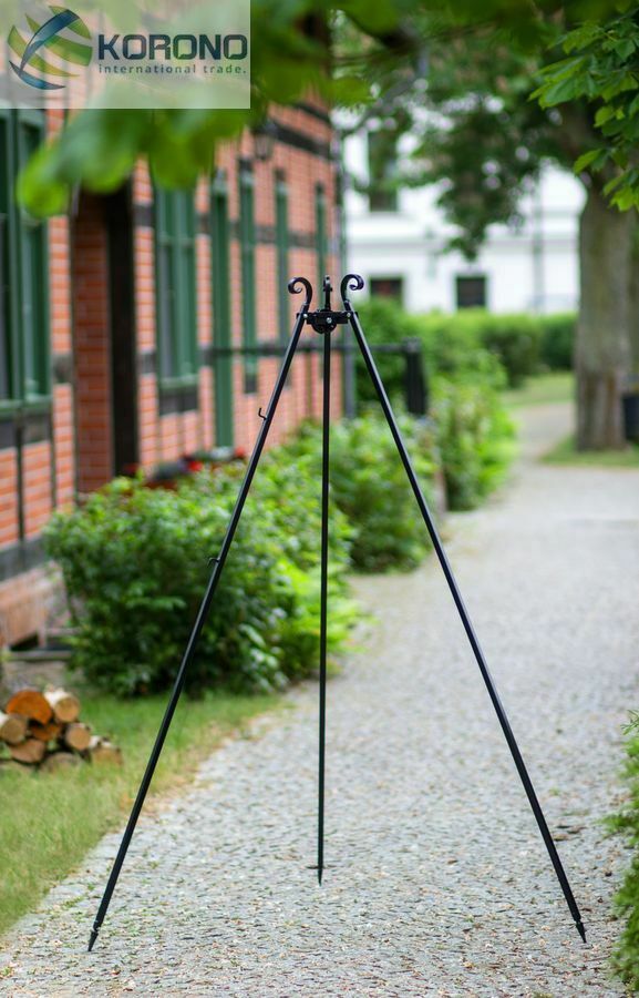 Dreibein Höhe 180 cm für Grill, Kessel oder Wok - Stahl