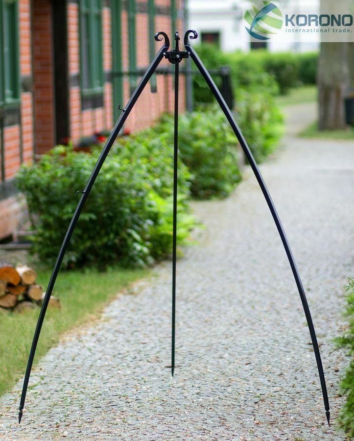 Dreibein Höhe 200 cm für Grill, Kessel oder Wok - Stahl