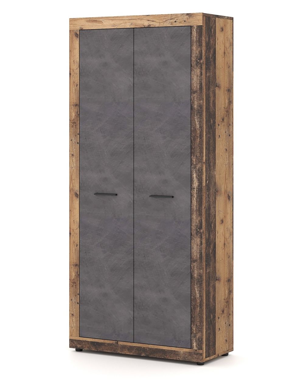 Kleiderschrank Flurschrank Dielenschrank Dielenmöbel Old Style Dunkel Matera