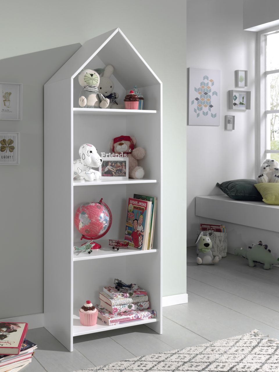 Vipack: offener Regalschrank 'CASAMI' - Standregal Beistellregal - Weiß