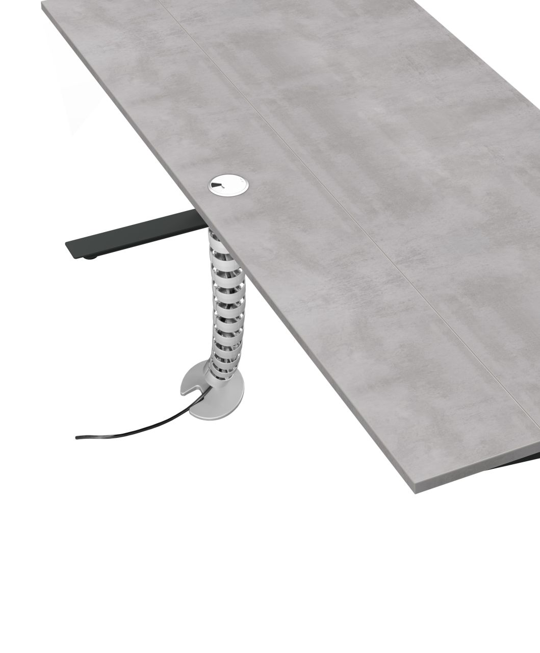 Kabelrüssel für elektrisch höhenverstellbaren Schreibtisch Kanal Kabelmanagement