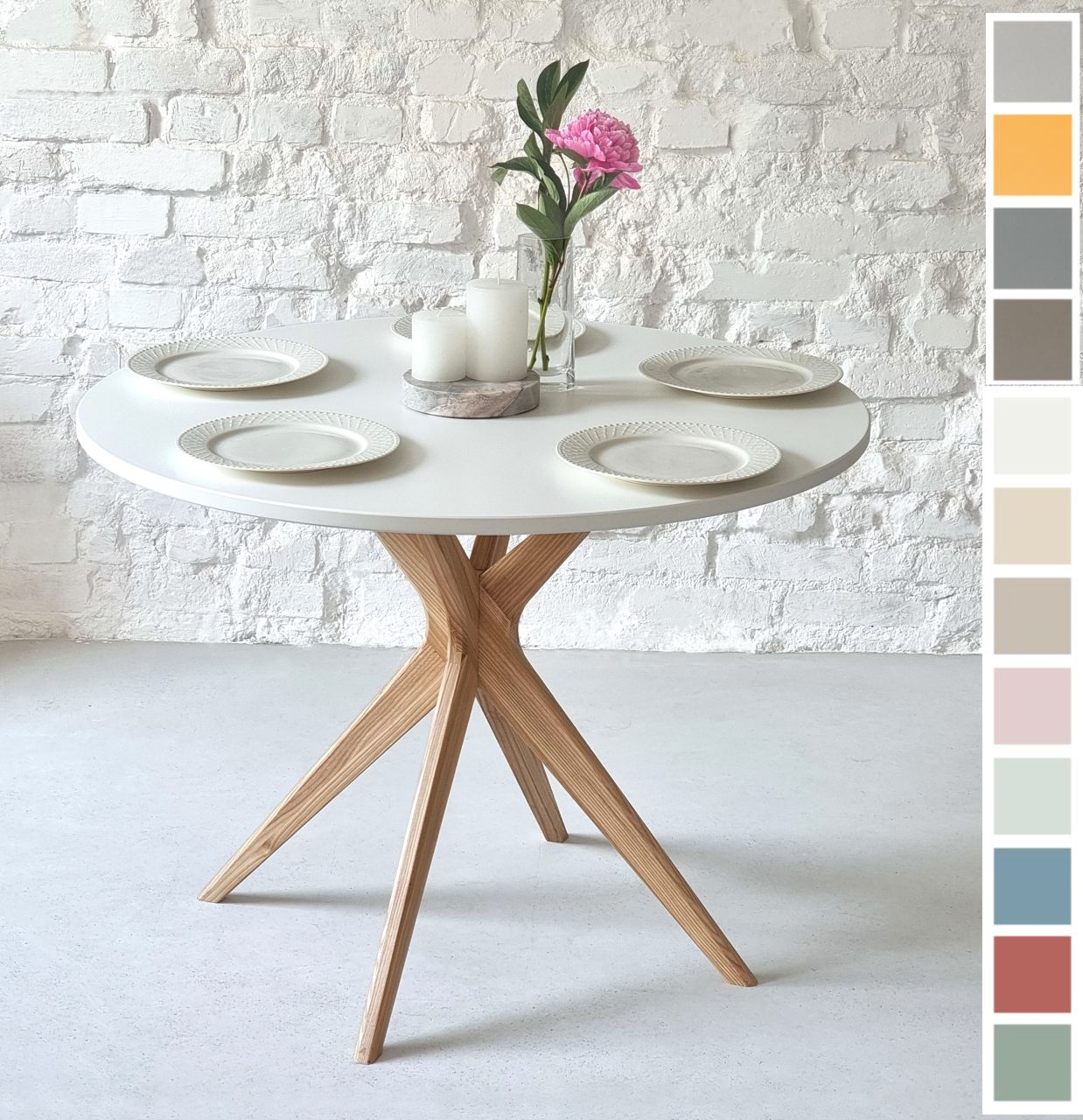 Esszimmertisch JUBI BOLD Ø 100 / Ø 110cm Esstisch Tisch Küchentisch Wohnzimme...