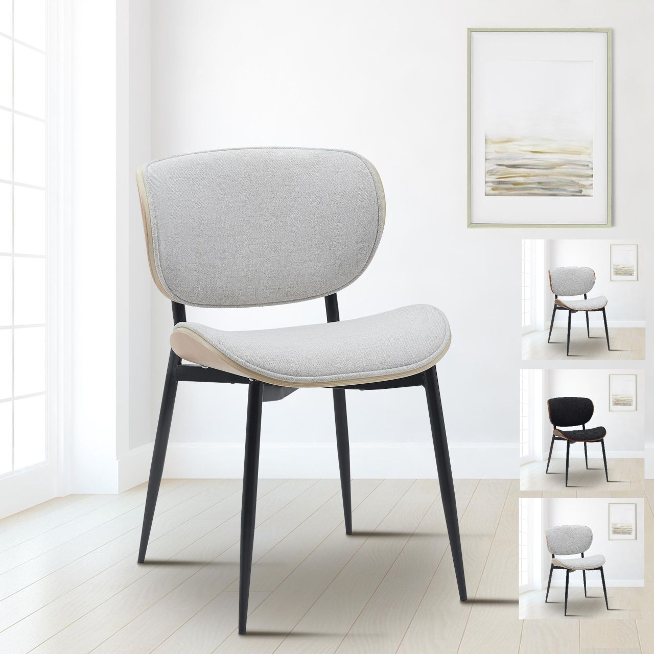 Esszimmerstuhl Stoff Besucherstuhl Stuhl Wohnzimmerstuhl Küchenstuhl Bürostuhl