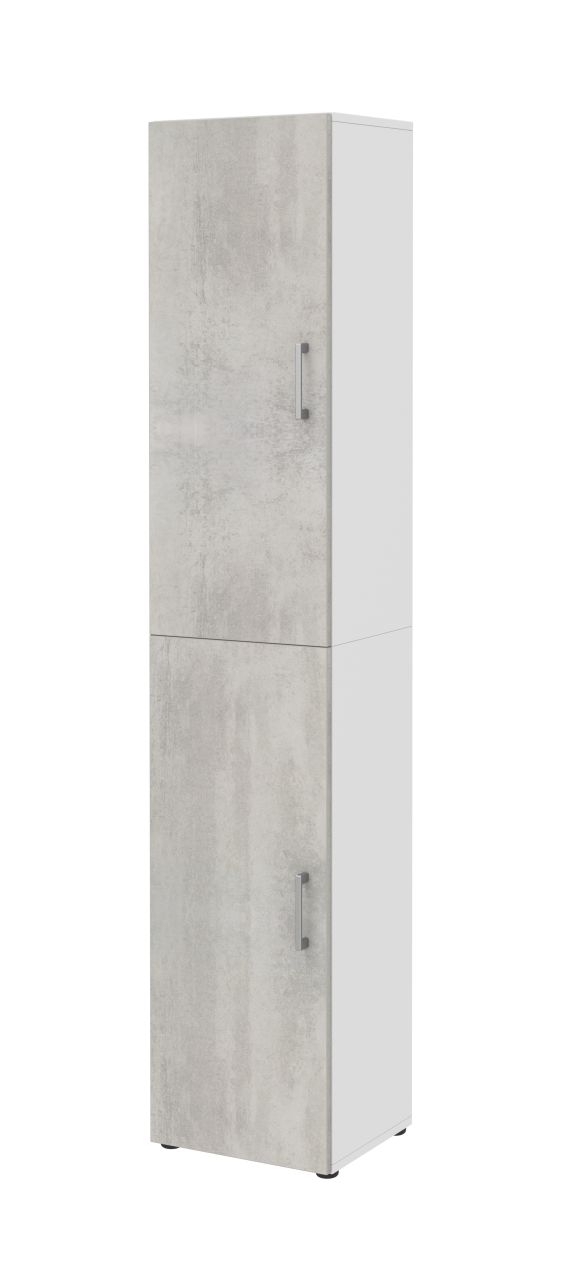 Schrank Mehrzweckschrank Büro Badschrank Aktenschrank Möbel Wohnzimmer Flur Grau