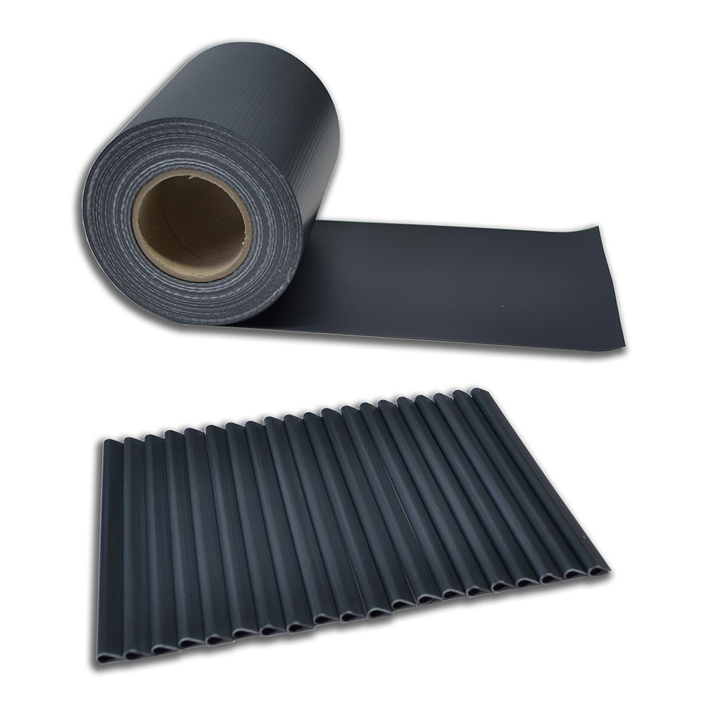 Home Deluxe Film de clôture PVC pare-vue MATA - Gris foncé