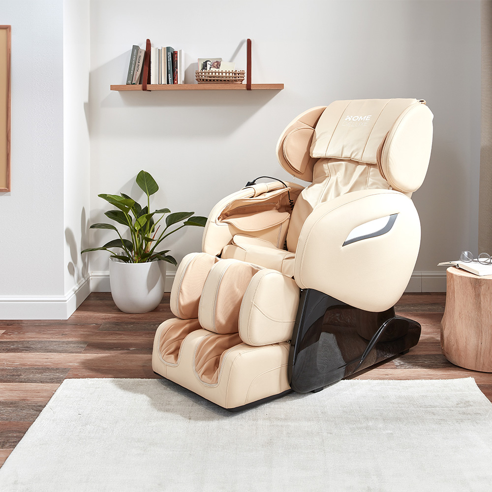 Home Deluxe Fauteuil de massage avec fonction chauffage SUENO - Beige