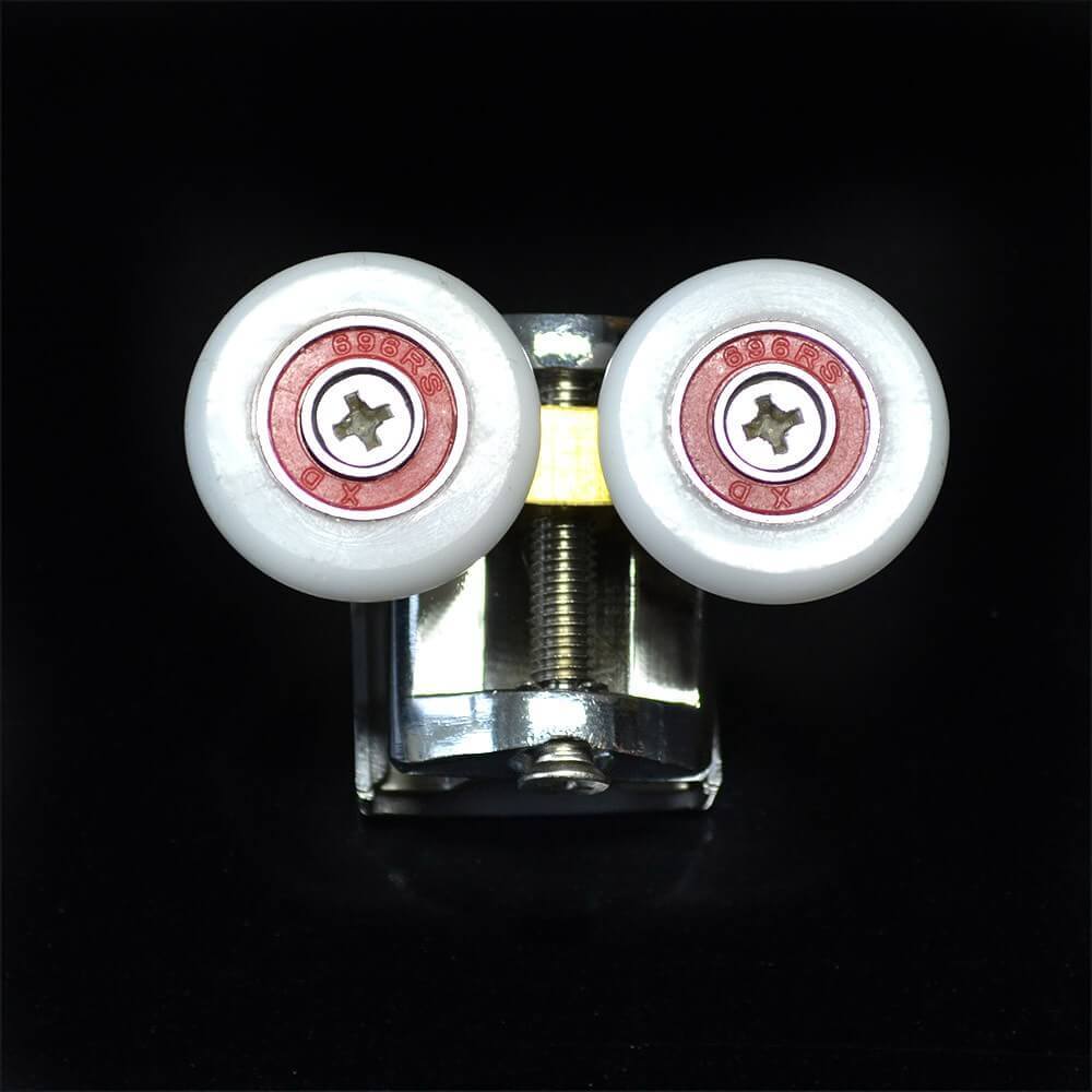 Home Deluxe Rouleau de porte à double ressort pour cabine de douche de diamètre 4-5mm V2