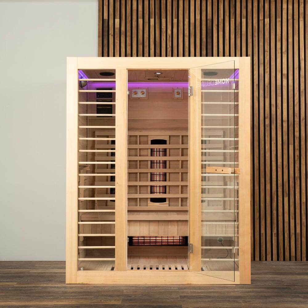Home Deluxe Cabine infrarouge REDSUN DELUXE L - 153 x 110 cm pour 3 personnes