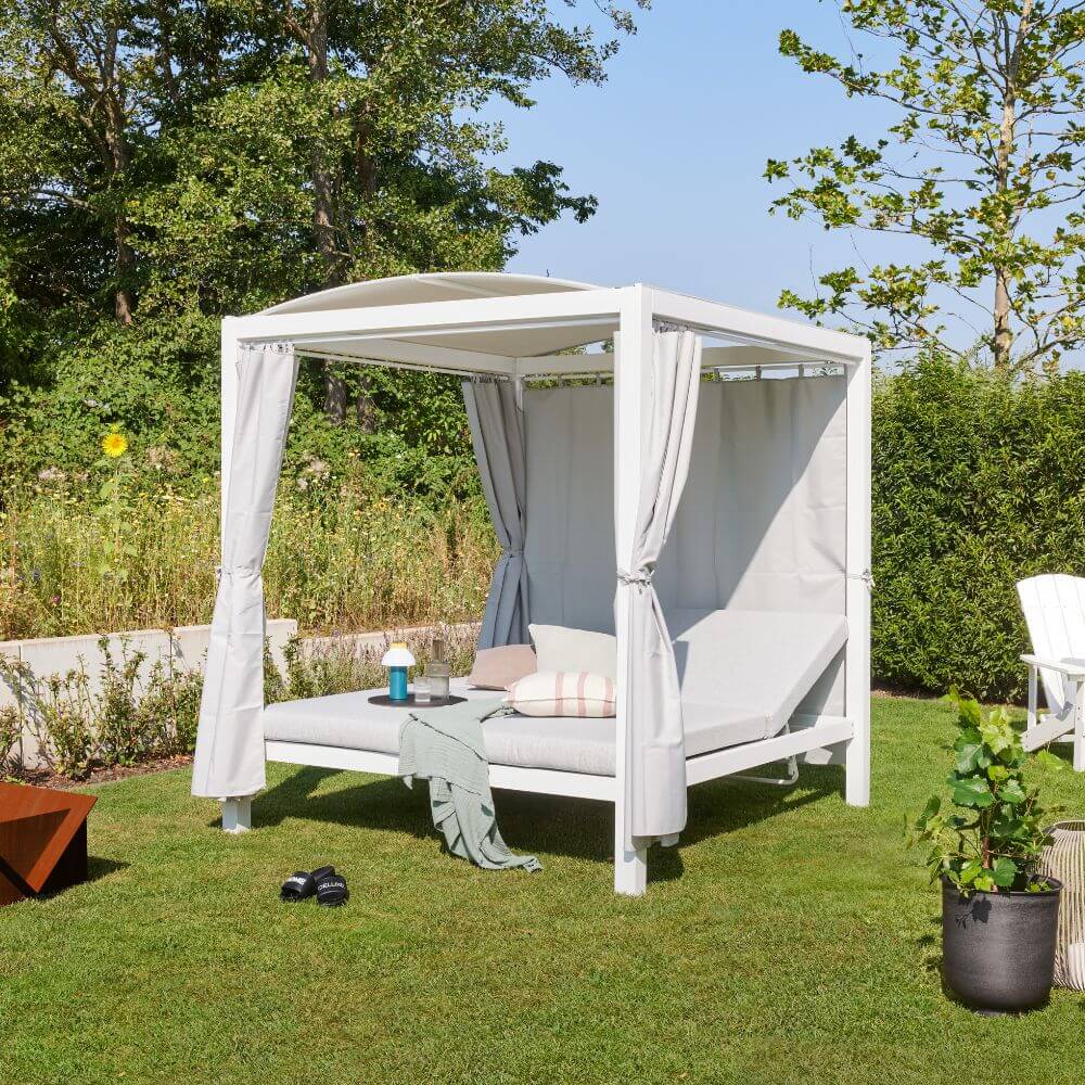 Home Deluxe Bain de soleil LYON - 208 x 188 cm blanc