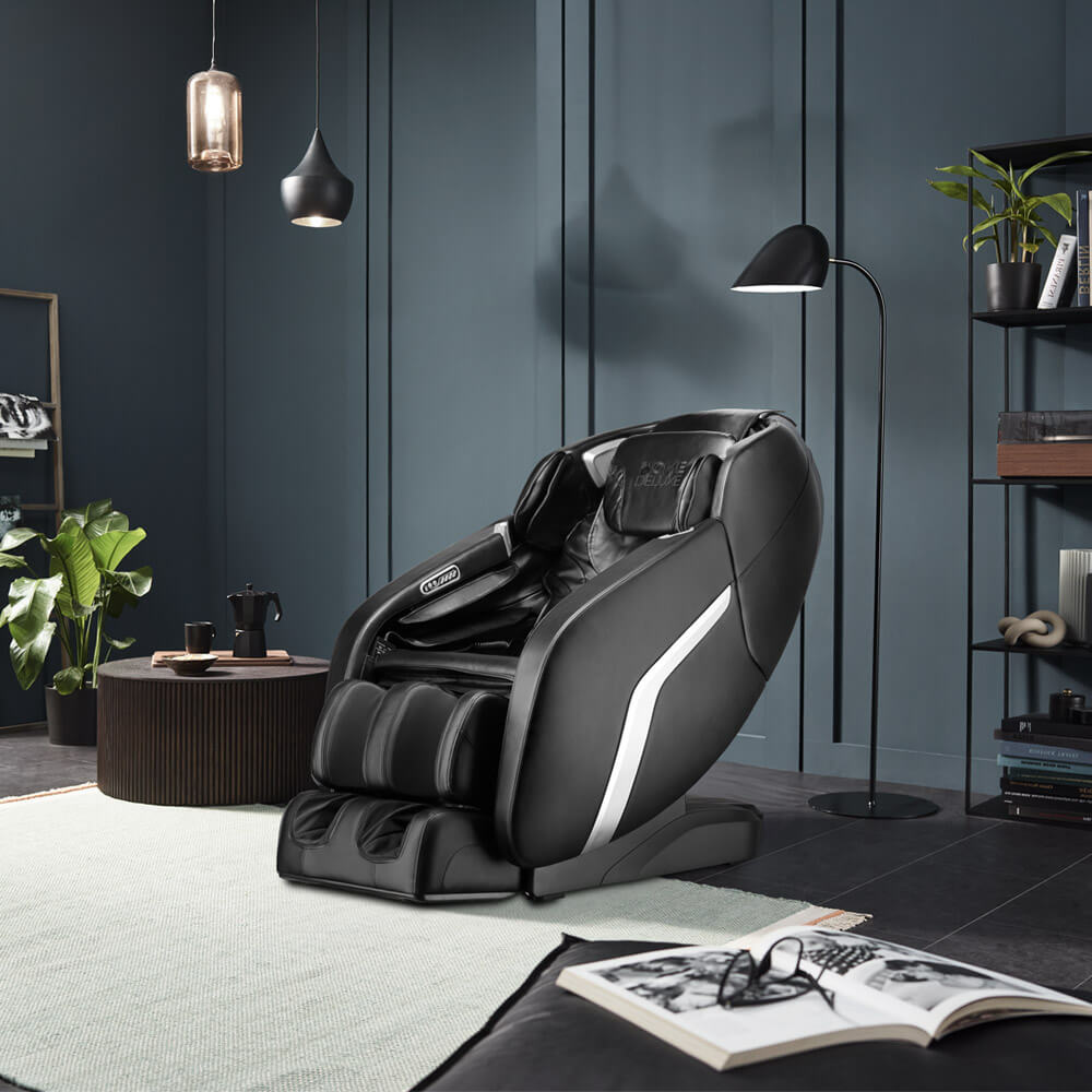 Home Deluxe Fauteuil de massage avec fonction zéro gravité DUNES - Noir