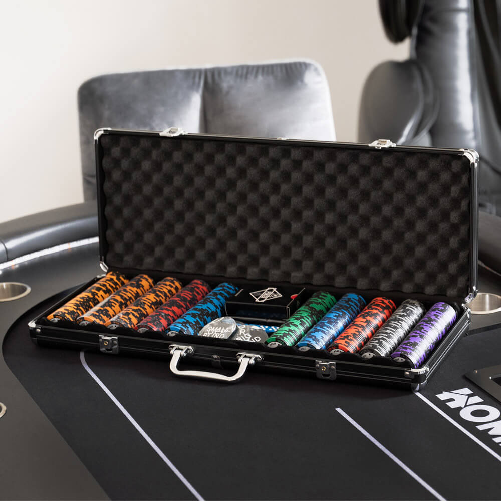 Home Deluxe Coffret poker avec 500 jetons de 14g NO LIMIT